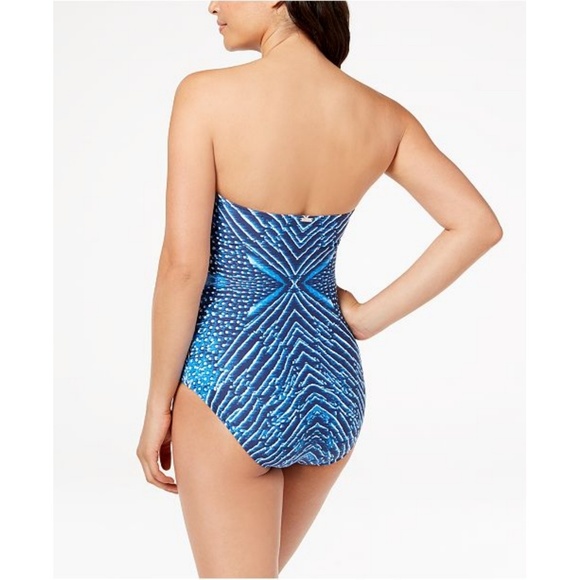 Calvin Klein Artemis Bandeau One-Piece Swi… - Picture 3 of 8